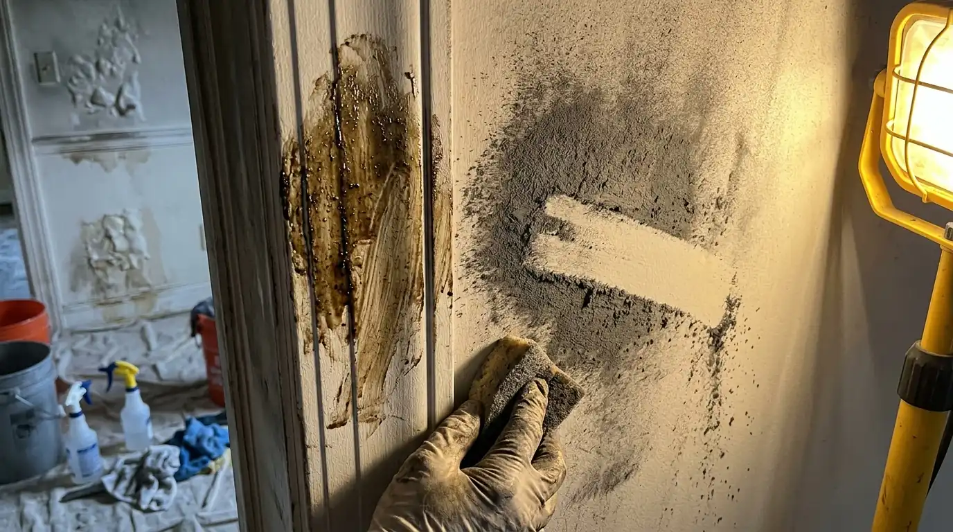Wet Smoke vs Dry Smoke Residue on a Charlotte smoke damage cleanup job