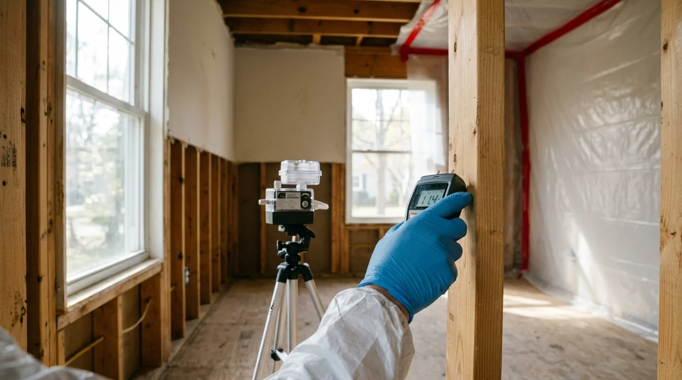 Post-Remediation Verification on a Charlotte mold remediation job
