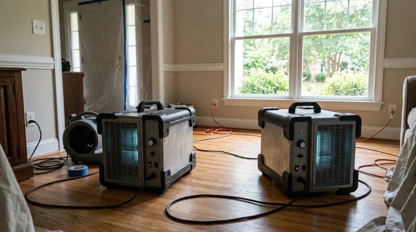 Hydroxyl Generators on a Charlotte smoke odor removal job