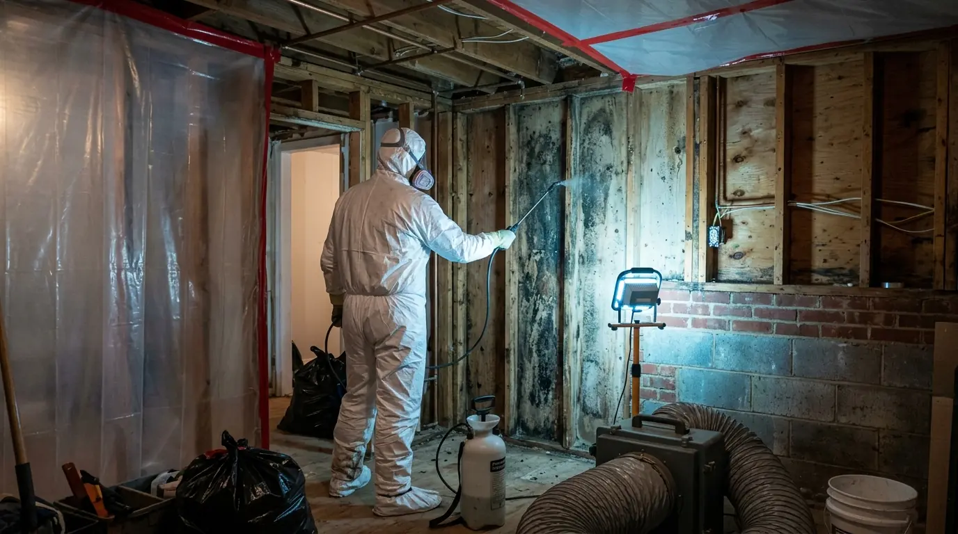 Mold Remediation in a Charlotte home