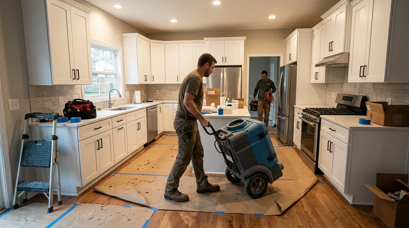 Kitchen rebuilt in Charlotte after a grease fire